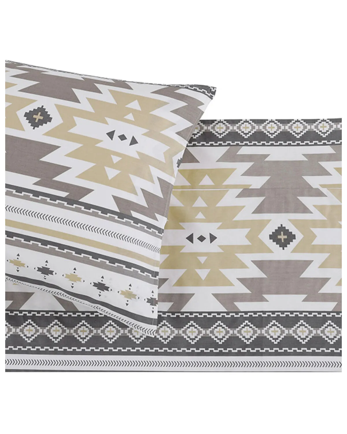 Product Name:  HiEnd Accents 200TC Cotton Desert Sage 4 Piece Sheet Set - Queen Size