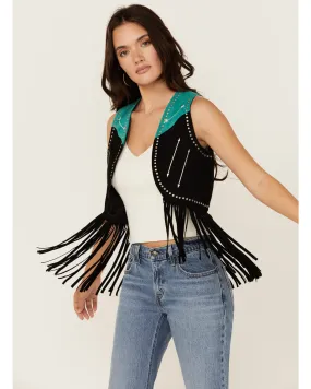 Product Name:  Rock & Roll Denim Women's Fringe Vest