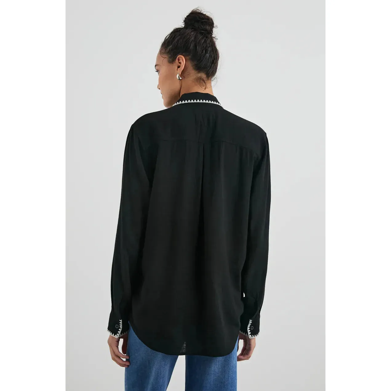   Rails Charli Shirt in Black Blanket   