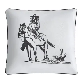 Ranch Life Cowgirl Decorative Throw Pillow