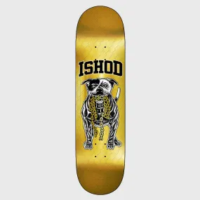 Real Skateboards - 8.5 Skate Shop Day Ishod Wair Good Dog Skateboard Deck - Gold