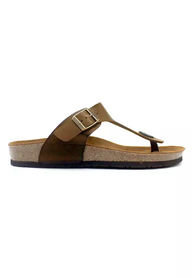 Rome - Camel Leather Sandals & Flip Flops