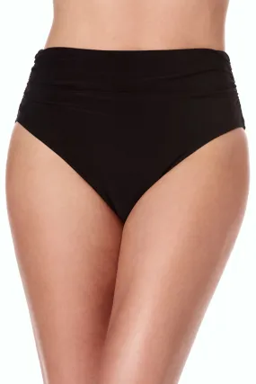 Shirred High Waist Bikini Bottom