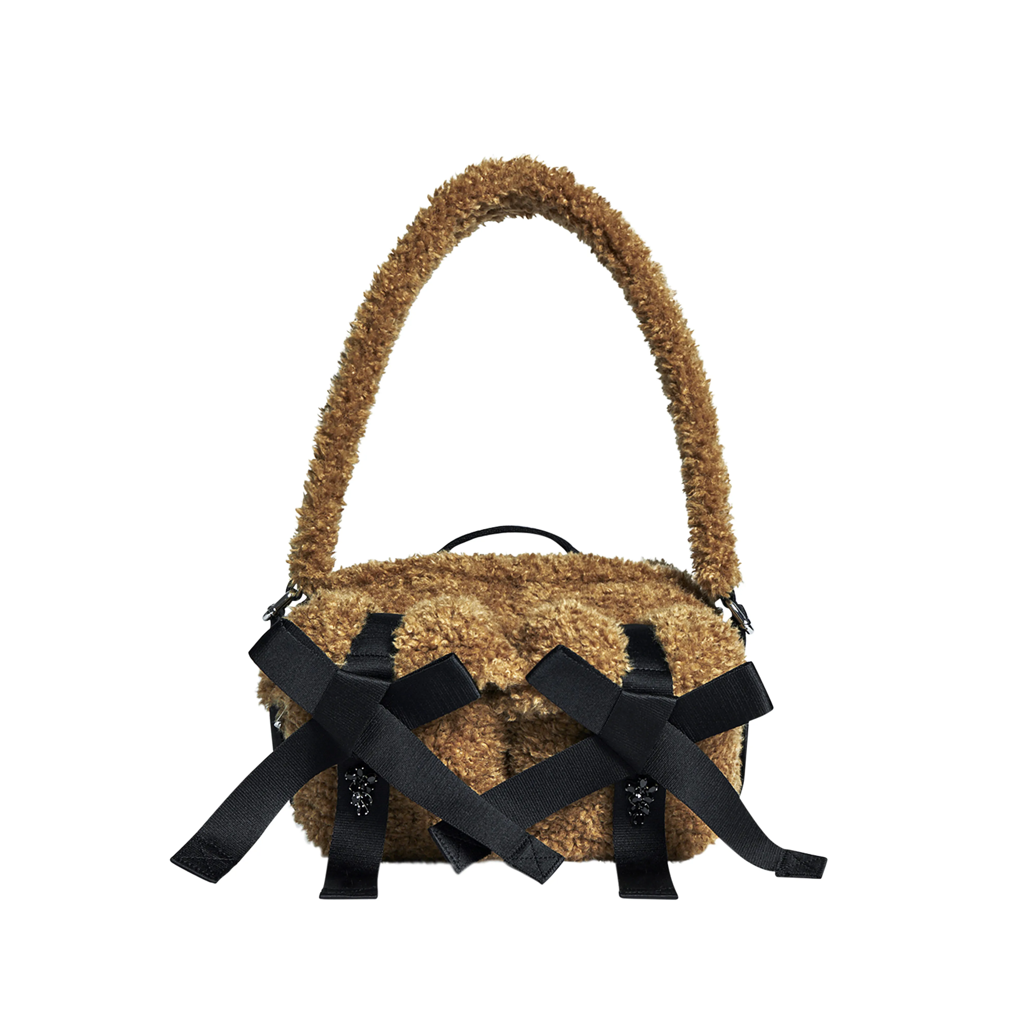 Simone Rocha - Women's Classic Bow Crossbody Bag - (Brown Jet)