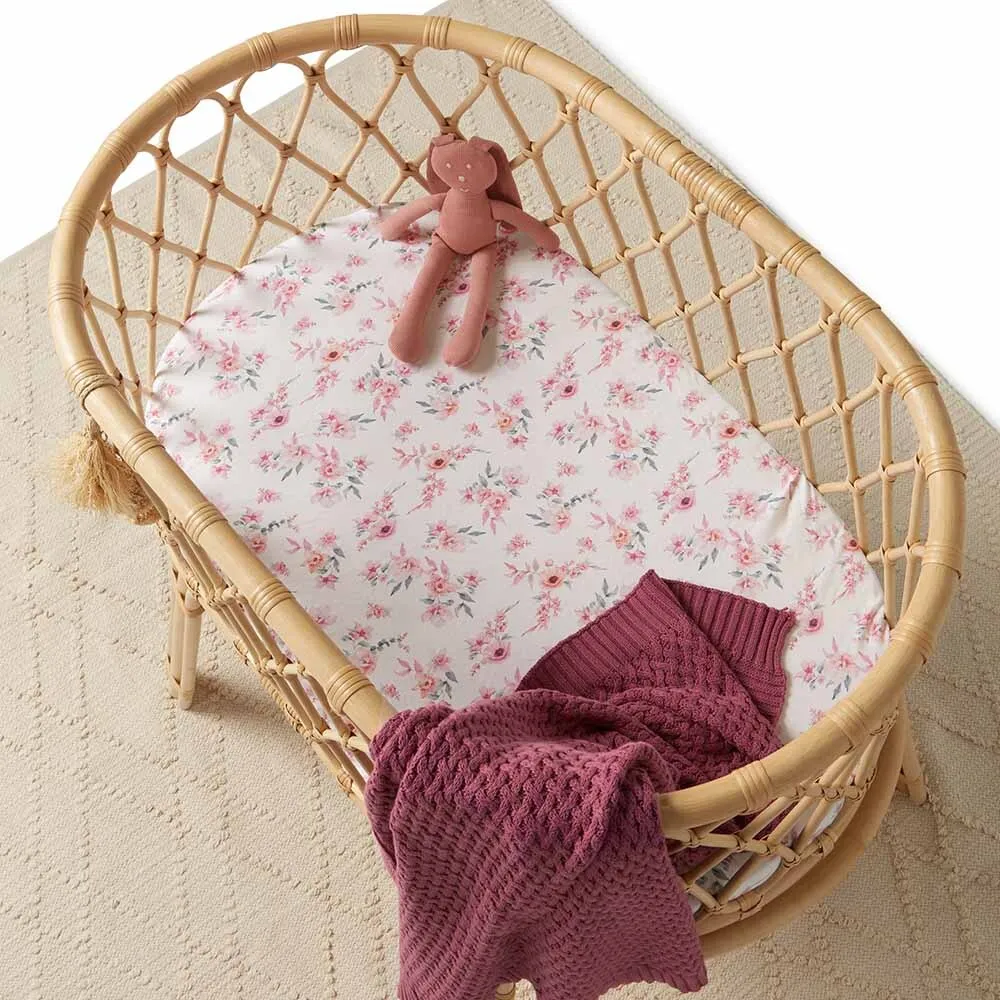 Snuggle Hunny Bassinet Sheet/Change Pad Cover - Camille