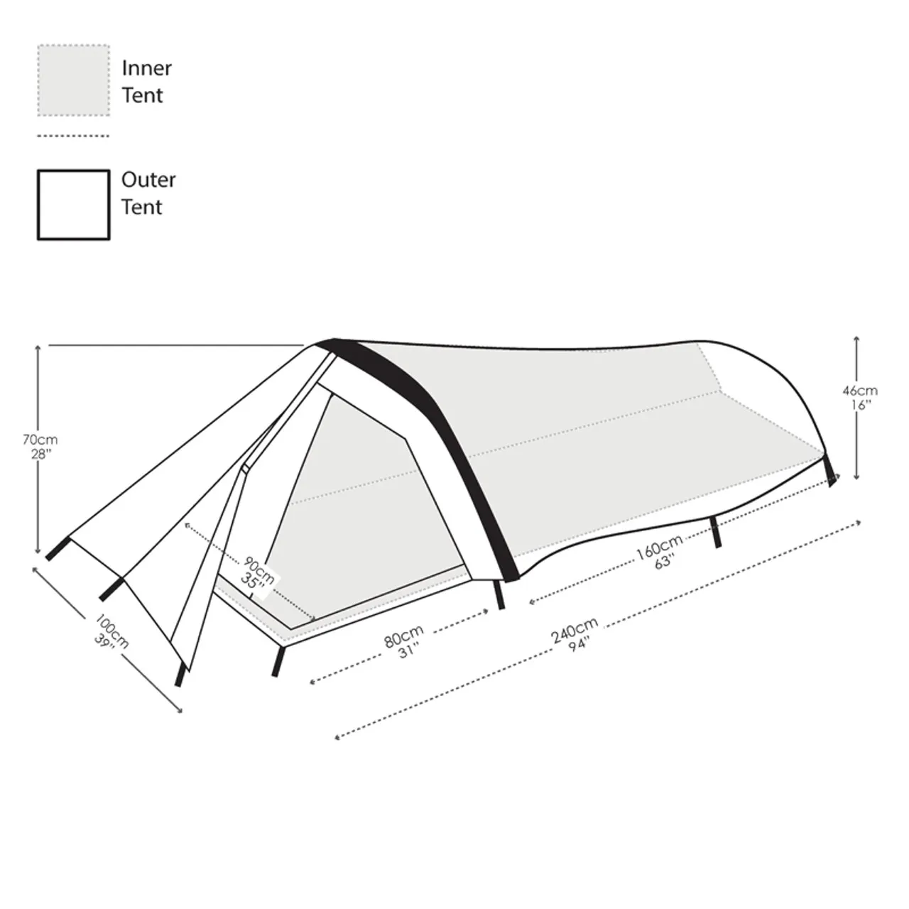 Snugpak IONOSPHERE IX One Person 4 Season Bivy Tent Olive Green