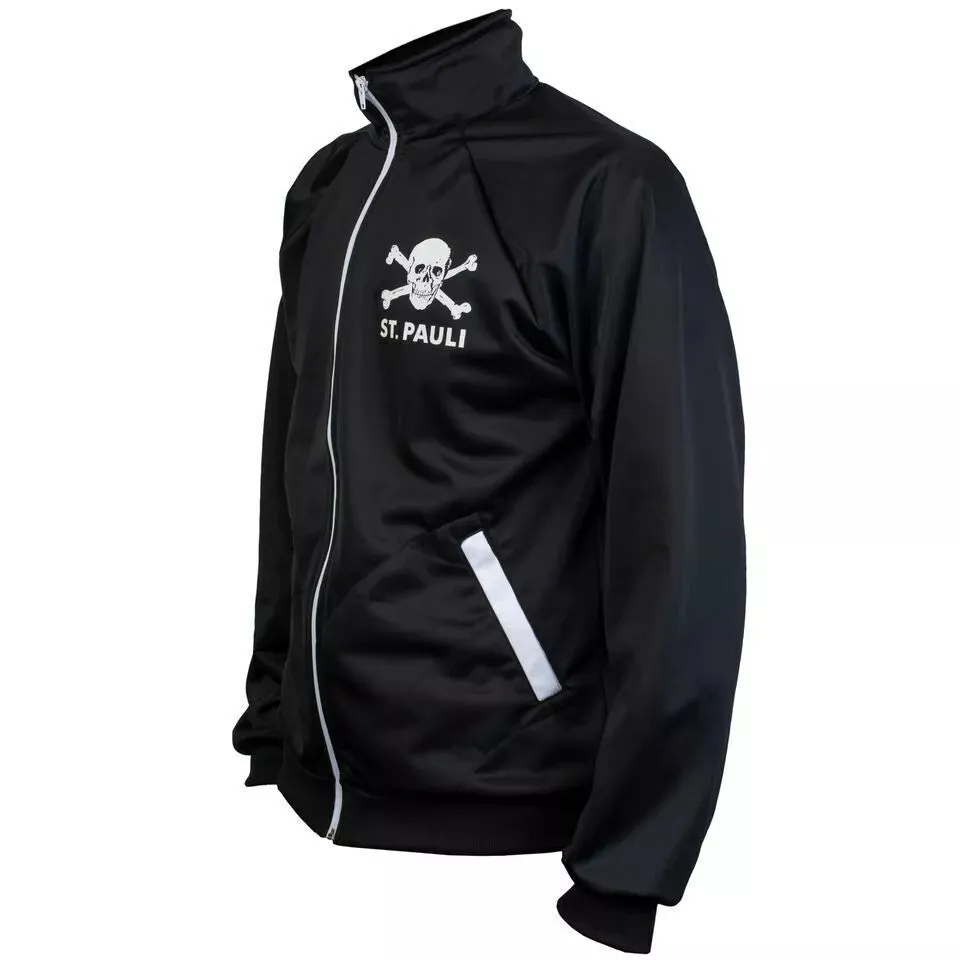 St. Pauli Black Punk Jacket Tracksuit Jumper Top