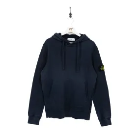 Stone Island Washed Navy Badge Hoodie