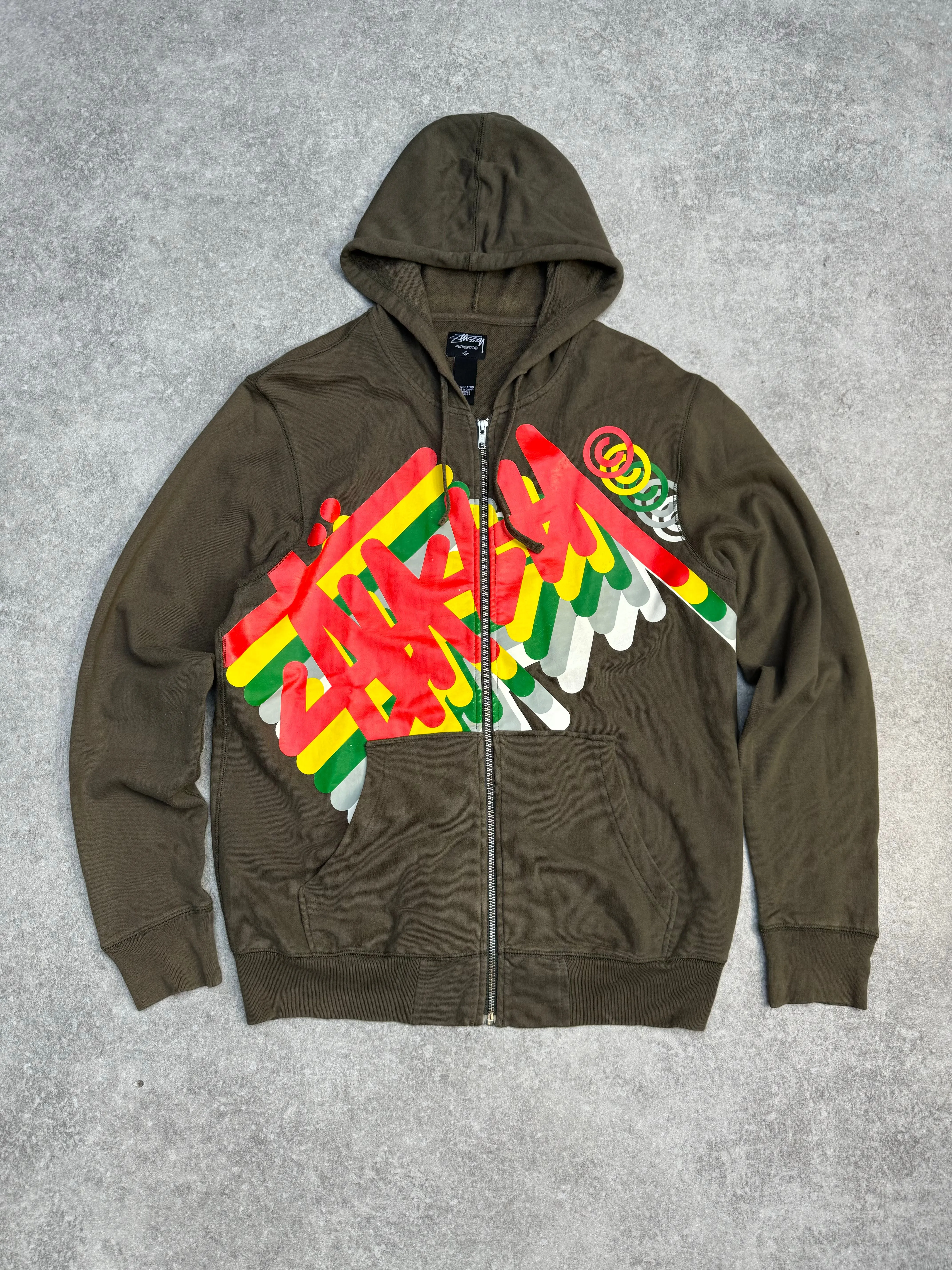 Stussy Authentic Multi Logo Print Hoodie