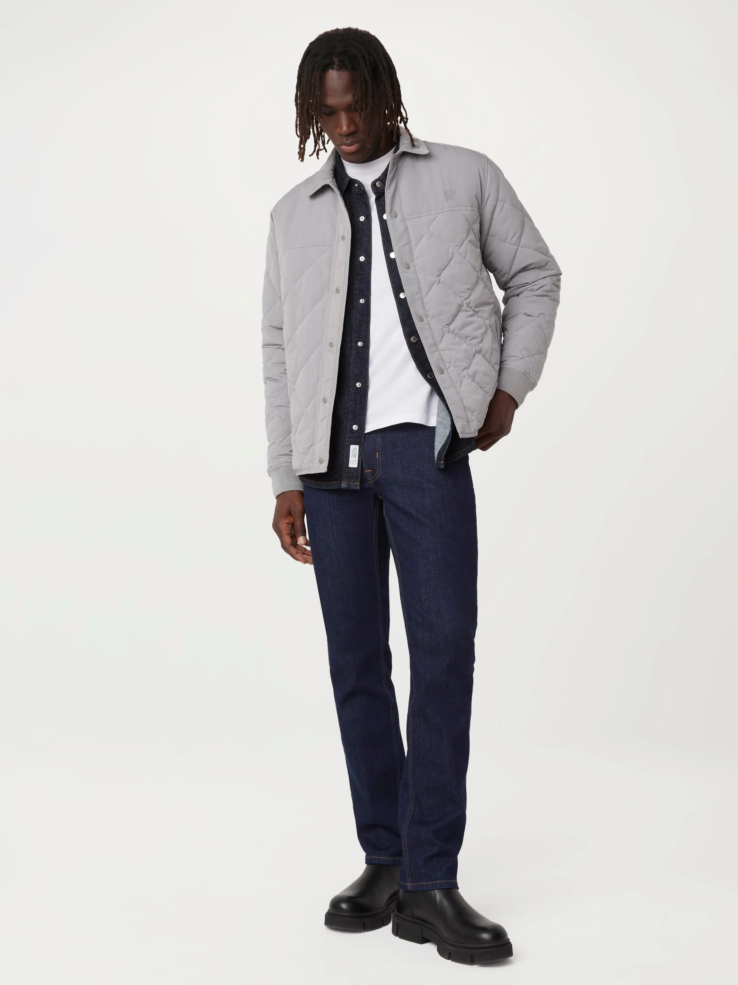 The Skyline Collared Jacket in Grey