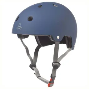 Triple 8 Brainsaver Dual Cert EPS Helmet Rubber Blue