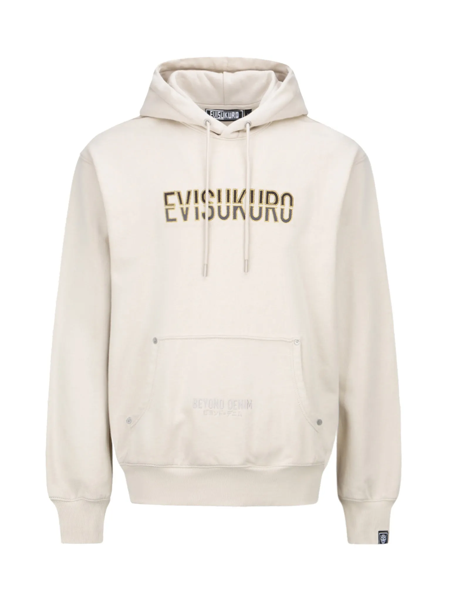 Two-tone Logo Embroidered Hoodie