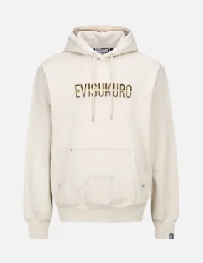 Two-tone Logo Embroidered Hoodie