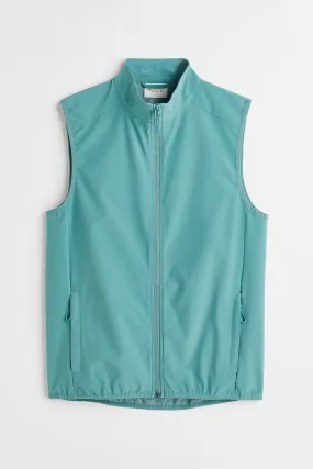 Water-repellent running vest - Sleeveless - Regular length - Turquoise - Men | H&M GB