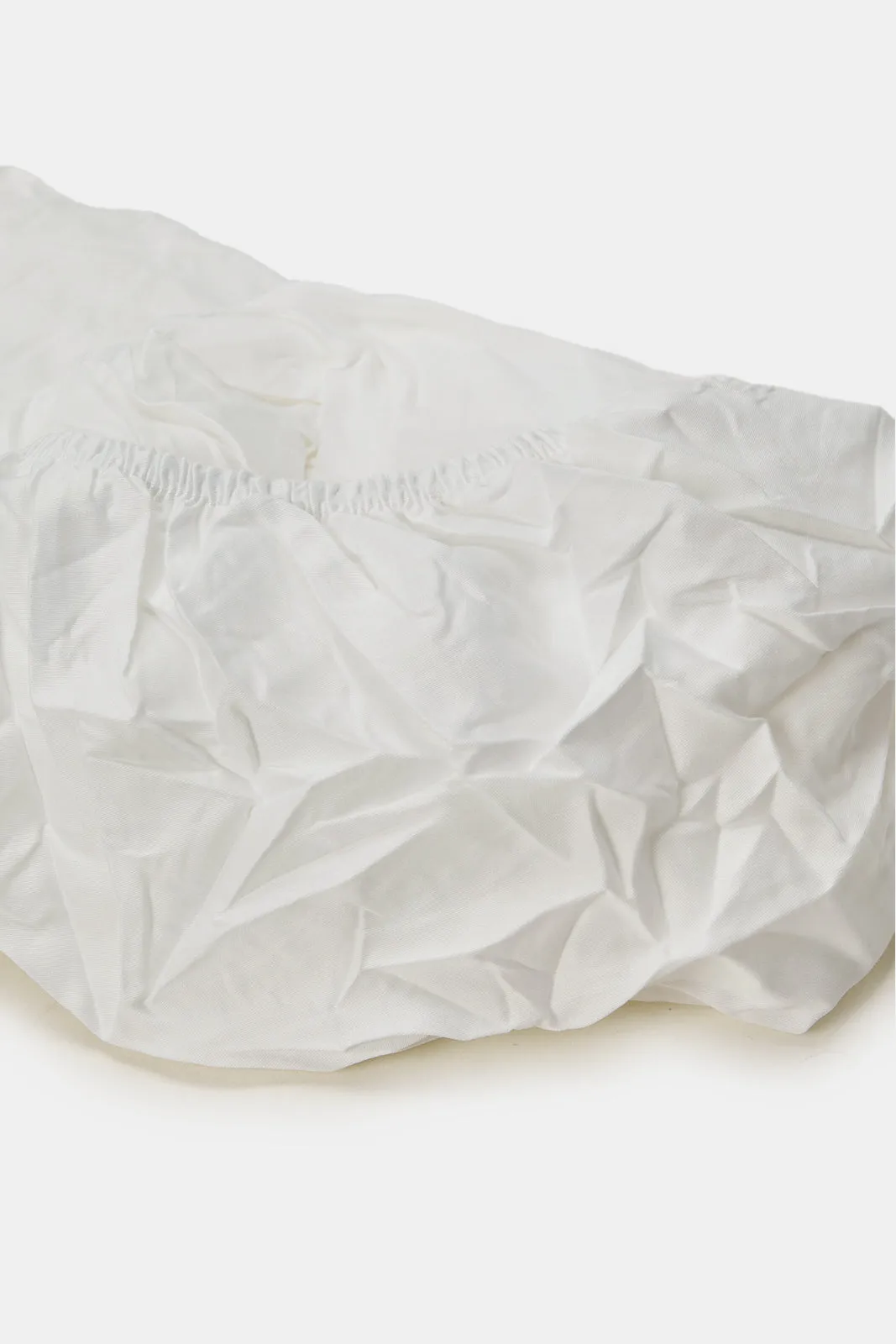 White Cotton Fitted Sheet (Super King Size)