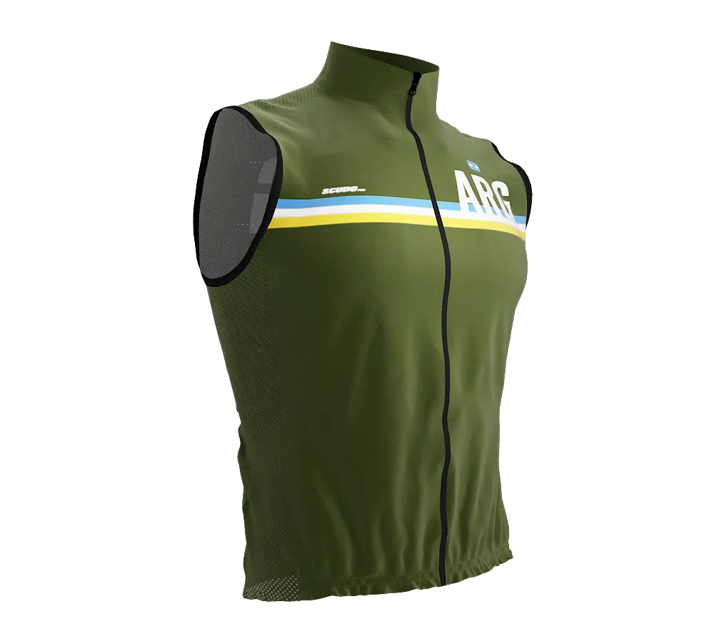 Wind Breaker Cycling Running Sports Vest Argentina Country Code for Men And Women