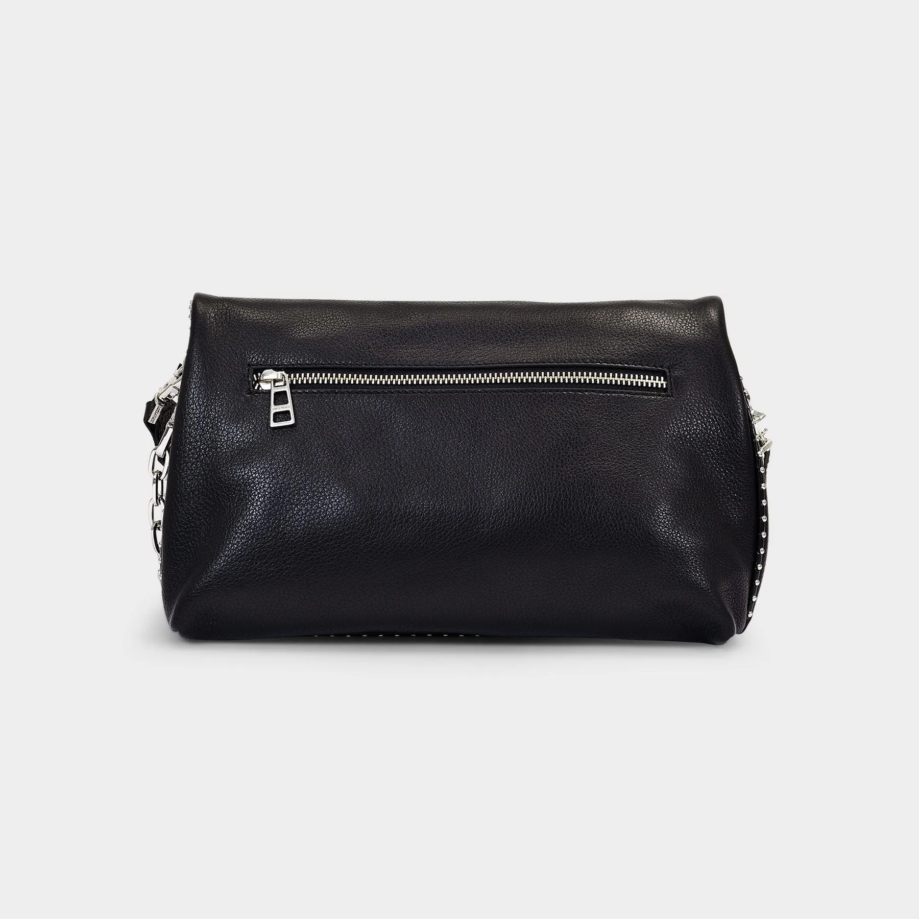 Zadig & Voltaire  Rocky Crossbody Bag in Black Grained Leather